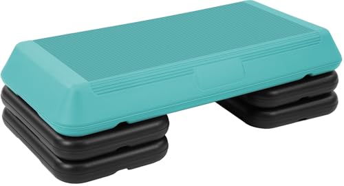 Fitvids 28''x 14'' Adjustable High Step Aerobic Step Platform with 4 Stackable...
