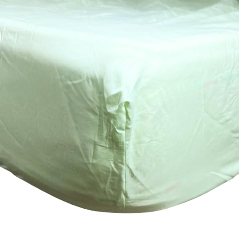 Drap-Housse 180x200 Vert Clair en pur coton renforcé d'une douceur hôtelière - 5