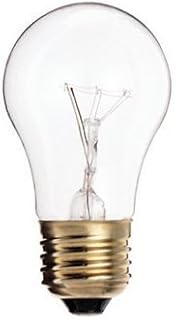 Satco S3814 25A15 25-Watts A15 Medium Base, Clear Incandescent Light Bulb, 25-Pack