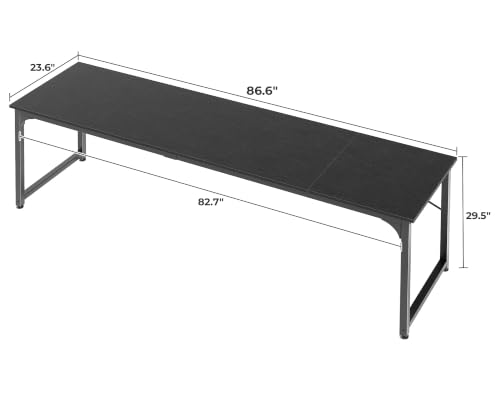 Image of Huuger Computer Desk, 86.6 Inch Home Office Desk