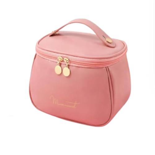 Vanity case de voyage rose pour organiser ses cosmétiques en vacances