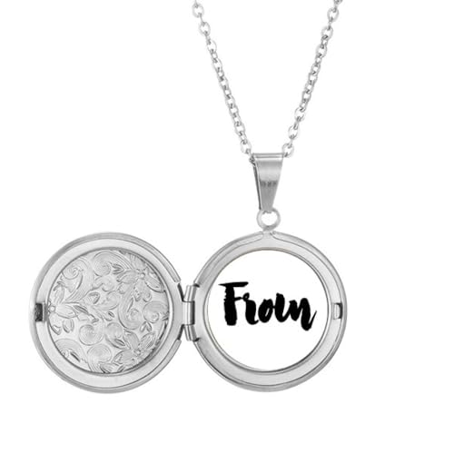 Collier avec médaillon avec citation élégante pendentif femme anniversaire message inspirant