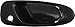 Evan-Fischer EVA18772012108 New Direct Fit Exterior Door Handle for CIVIC 92-95 / DEL SOL 93-97 FRONT RH Outer Smooth Black Paint to Match Plastic Replaces Partslink# HO1311122