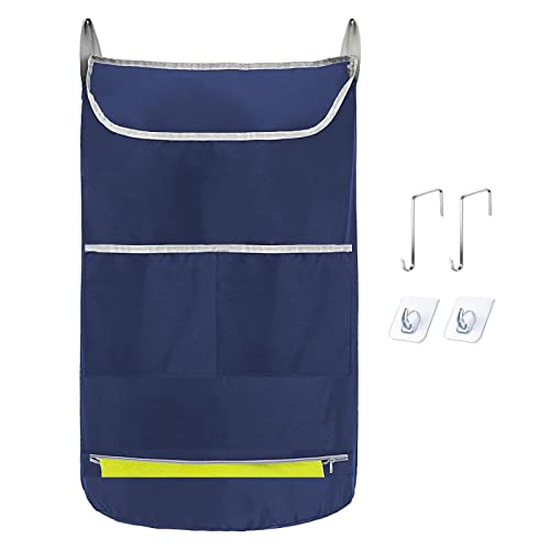 TLM Toys Cesta de la ropa sobre la puerta | Gran apertura sobre la puerta cesta de la ropa | Bolsa para colgar ropa sucia para el baño, viaje a casa, dormitorio Cover