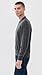 FRAME Men's Long Sleeve Superfine Polo Sweater, Grey Melange, L