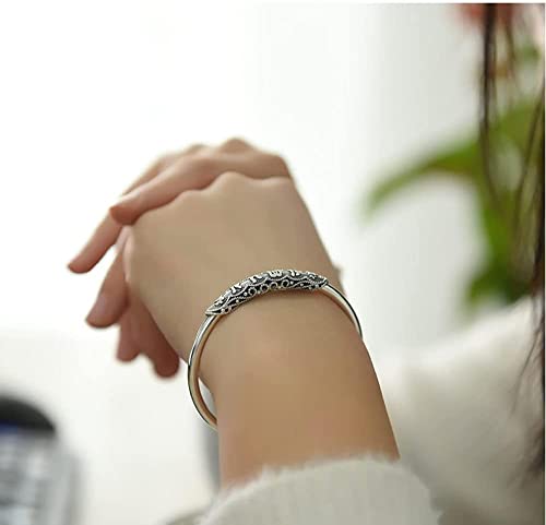 Bracelet en argent sterling ajustable pour éviter les allergies