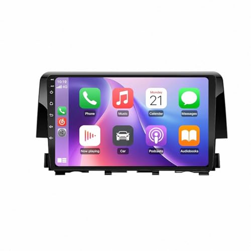 Navegación de video del automóvil 4G+64G para Honda Civic 10 con Mirror Link