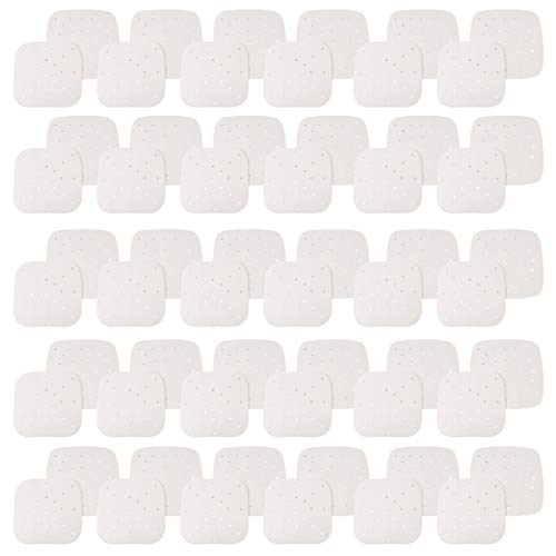 NAMOARLY 100sheets Perforated Air Fryer Liner Non-stick Steamer Paper for Baking Safe High-temperature Resistant Parchment for Oven Easy to Use No Cutting Required