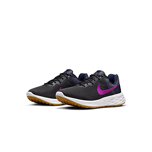 Image of Nike Mens Revolution 6 Nn Anthracite /Vivid Purple-Blackened Blue Running Shoe - 7 UK (8 US) (DC3728-011)
