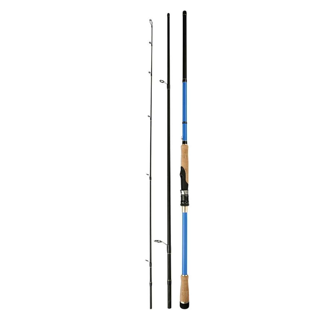 Long Throw Road Pole Canna da pesca portatile a tre sezioni Sea Maniglia dritta