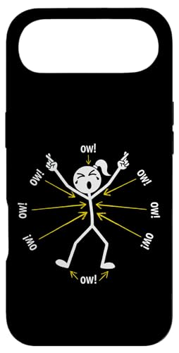 Ow Ow Ow Ow Stickman Figure Humorous Chronic Pain Awareness �X�}�z�P�[�X iPhone Air �p
