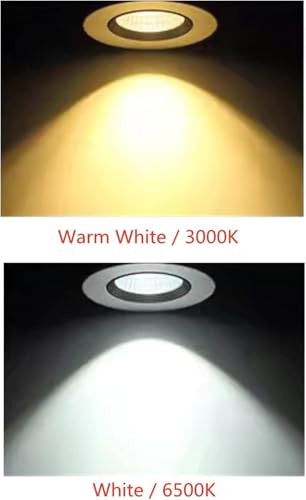 Melfi™ Adjustable Round LED Downlight 7W 240VAC -White Ceiling Spotlight IP40 Rated | For Indoor Home & Office Use (6500K-Day Light-)