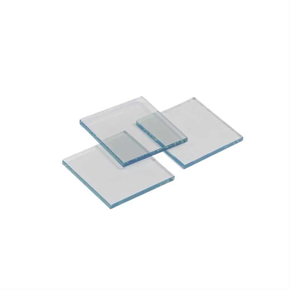 Yinxi Vidrio conductivo Recubierto de FTO, 50x50x2,2mm, 10 Ohm/Sq Lab, Vidrio Conductor Transparente, óxido de estaño dopado con flúor, Personalizado, 10 Uds.