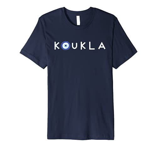 Greek Koukla Evil Eye Greek Pride Greek Woman Girl Greece Premium T-Shirt