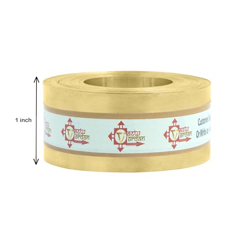 Image of Brass Strip | 1 INCH | Pack of 1 | Strip for Vastu Remedy | Width-25mm, Thickness-0.2mm, Length-12 Feet Approx.
