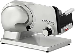 Chef'sChoice 615A Electric Meat Slicer Features Precision Thickness Control and Tilted Food Carriage