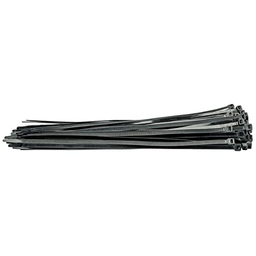Draper 70403 Nylon 7.6 x 400mm Black Cable Ties (100 Pieces), 7.6 x 400 mm