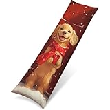 Rot Seitenschläferkissen bezug 60x180, Orange Farbe Kissenbezug 60x180 Samt Side Sleeper Pillow, Verbessern Sie Schlafqualität Doppelseitig Drucken Seitenschläfer Kissen,Weich Zierkissenbezüge w0-1494