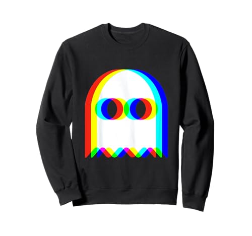 Divertido fantasma trippy vaporwave Halloween rave fiesta divertido Sudadera