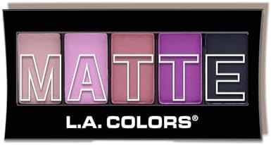 (Plum Pashmina) - L.A. Colours 5 Colour Matte Eyeshadow, Plum Pashmina, 0ml