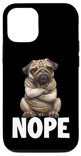 Funny Pug Meme T�A���̎�����̂��߂̃��[�����X�ȕ� �X�}�z�P�[�X iPhone 12/12 Pro �p
