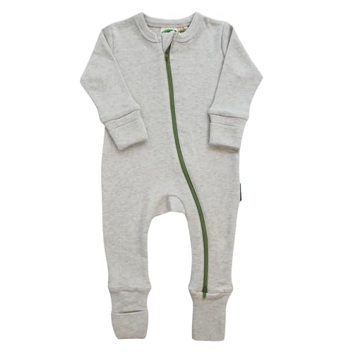 Image of PARADE Organic Snuggle Soft Melange '2-Way' Zipper Romper
