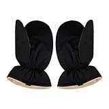 Zxpjkyu Down Mittens Winter Gloves Ski Mittens Winter Snow Mittens for Driving Snowboarding, Black