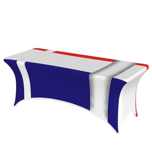 Nappe table extensible 1,8m drapeau français élasthanne lavable fête mariage - 2