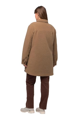 Chaqueta reversible Ulla Popken con acolchado de pespunte y tejido teddy 2