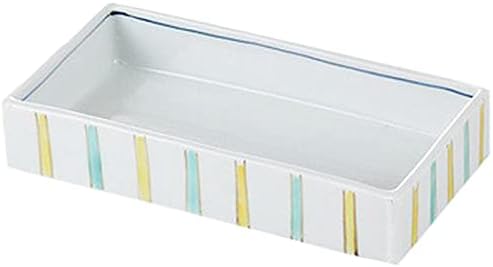 Set of 5 Color Tususa Long Rectangular Pot, 6.4 x 3.4 x 1.1 inches (16.2 x 8.6 x 2.8 cm), 15.5 oz (430 g), Set of Dishes, Restaurant, Commercial Use,