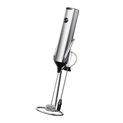 Hsyzygian Espumador de café automático multifuncional, multiuso, de metal, 500 mAh, diseño recargable para mezclar espuma de leche, espumador de café