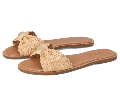 Steve Madden Women's Dipsy Slide Sandal, Natural Raffia, 8