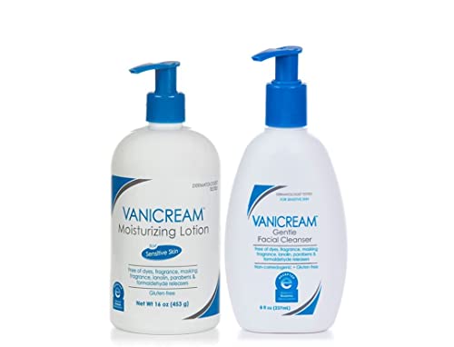 Vanicream Lite Lotion, 16 Oz & Vanicream Gentle Facial Cleanser, 8 Oz #TOP8