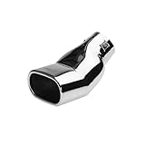 terminali scarico moto universali Diametro uscita 120x68 mm Simoni Racing TRX/62 - Terminale rettangolare di scarico universale, Acciaio inox, Lunghezza 195 mm