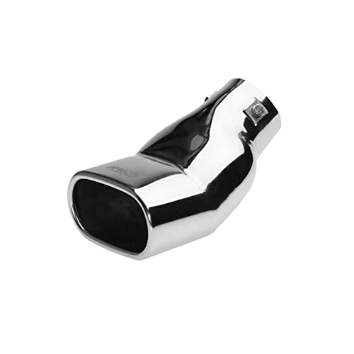 In Inox Simoni Racing TRX/62 - Terminale rettangolare di scarico universale, Acciaio inox, Lunghezza 195 mm