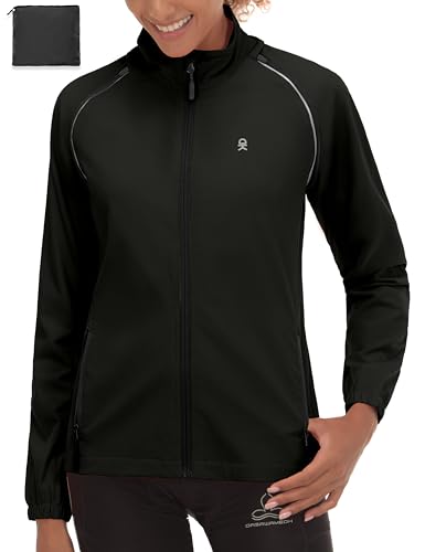 Image of Little Donkey Andy Women's UPF 50+ Cycling Jacket Windbreaker with Removable Sleeves