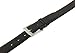 Sportoli Mens Classic Stitched Genuine Leather Uniform Belt - Black (48)