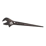 Klein Tools 3227 Adjustable Wrench, Spud Wrench for Up to 1-5/16-Inch Nuts and Bolts, 10-Inch, with Tether Hole