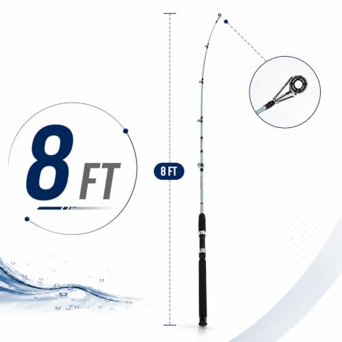 Image of HELLARO Kingfisher Super Solid Glass Fiber Unbreakable Spinning Fishing Rod (8FT)
