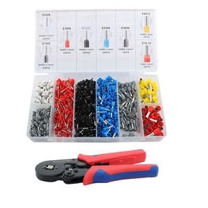 #US Ferrule Crimping Tool Kit AWG 23-7 Self-Adjustable Ferrel Crimper Kit W/1200PCS