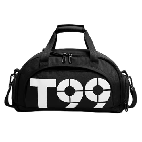 Bolsa de Academia Impermeável | Mala Esportes Flexível que Vira Mochila(preto)