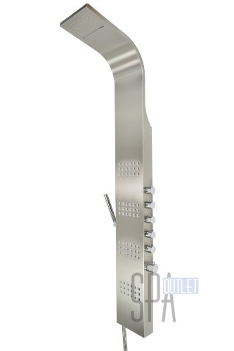 Blue Ocean 66.5” Stainless Steel Sps8727 Thermostatic Shower Panel With Rainfall Shower Head, Body Nozzles, And Handheld Shower Head #TOP2