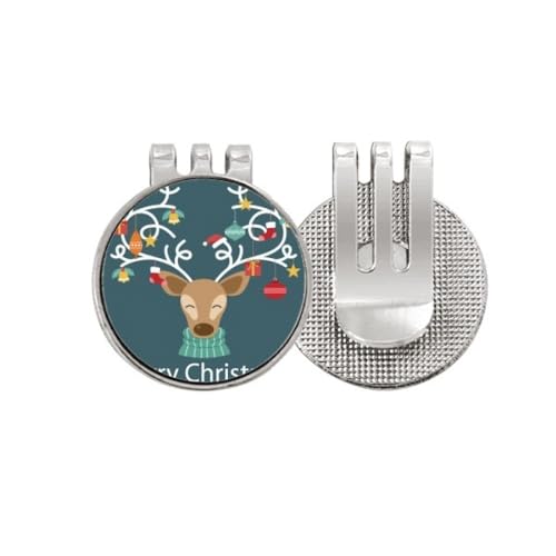 Marker de balle de golf magnétique avec clip de chapeau en émail résistant motif clochette