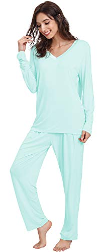 GYS Viscose from Bamboo Women's Pajama Sets Super Soft Long Sleeve Sleepwear Comfy Winter Pjs Sets...