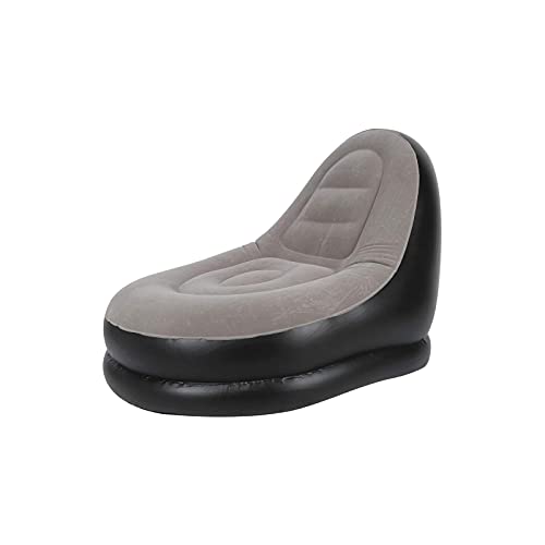 Inflatable Leisure Sofa Chair, Inflatable Lounge Chair Inflatable Deck Chair High Back Folding Floor Gaming Chair, With Footstool, For Teens Adults, Living Room Bedroom, Outdoor Travel Camping #TOP6