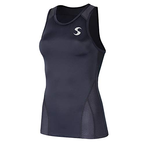 Synergy Women's Elite Tri Tank Top Singlet (X-Large, Black)