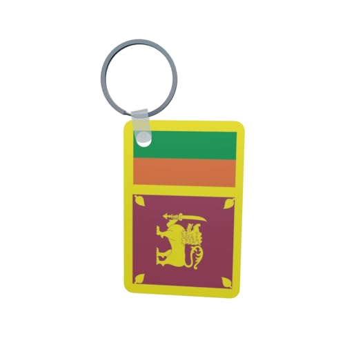 U24 Porte-clés Sri Lanka en aluminium 50 x 47 mm