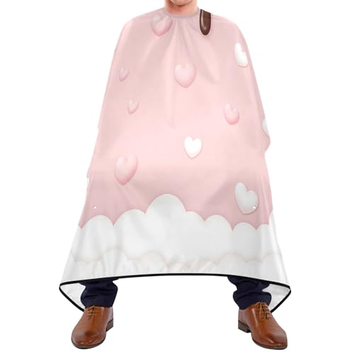 Capa impermeable profesional para corte de cabello con cierre ajustable miniatura 1