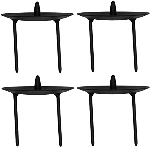 4er Set Kerzenhalter Für Adventskranz – Schwarz, Für Stabkerzen, 2,5 Cm Durchmesser