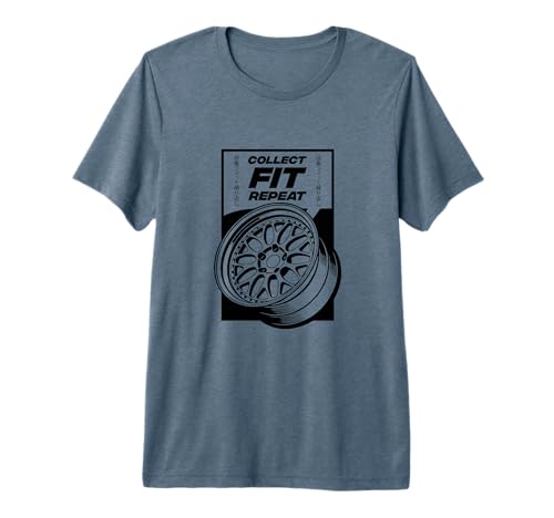 Collect Fit Repeat Garage Stance Culture Custom Car Scene Premium Tri-Blend T-Shirt